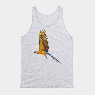 Blue and Gold Macaw Tank Top